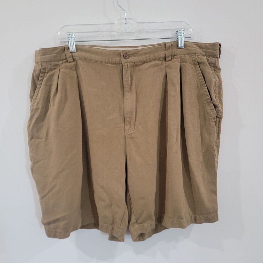 Tommy Bahama Mens Silk Shorts Size 42 Tan Khaki Beach Golf Office‎ Wear